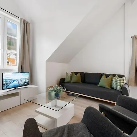 New! Well Eqipped Three Bedroom Penthouse! Bergen Exterior photo